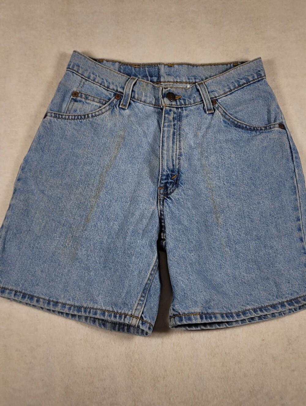 Vintage 1997 Levi’s 967 Relaxed Orange Tab Relaxed Fit Jean Shorts Sz 5 Junior